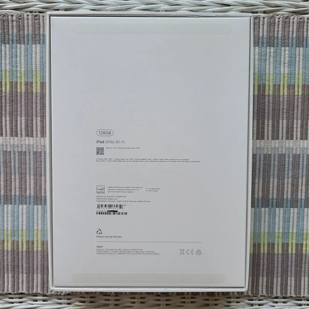 Authentic Replacement BOX ONLY Apple iPad (A16) 2025 WiFi Model A3354 - BOX ONLY